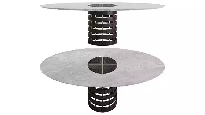 Conrad Dining Table by Rossato 3D model