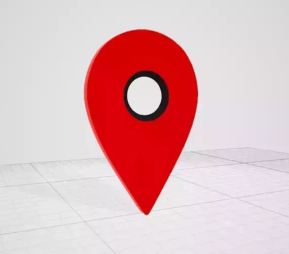 3D Pointer location pin