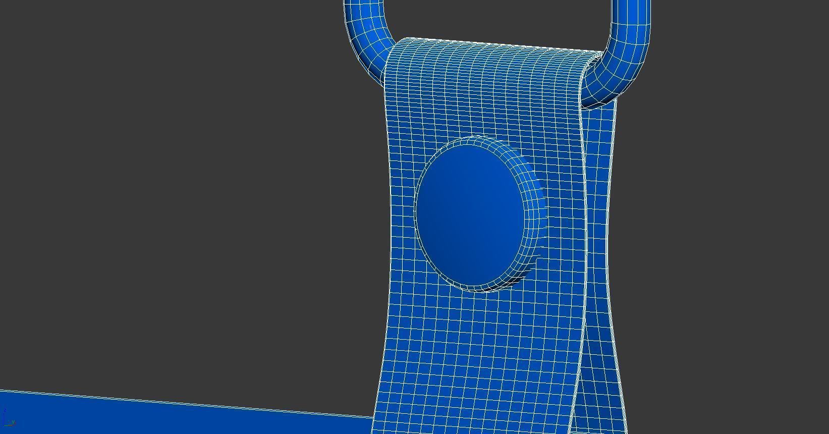 Horizontal Badge 3D model_9