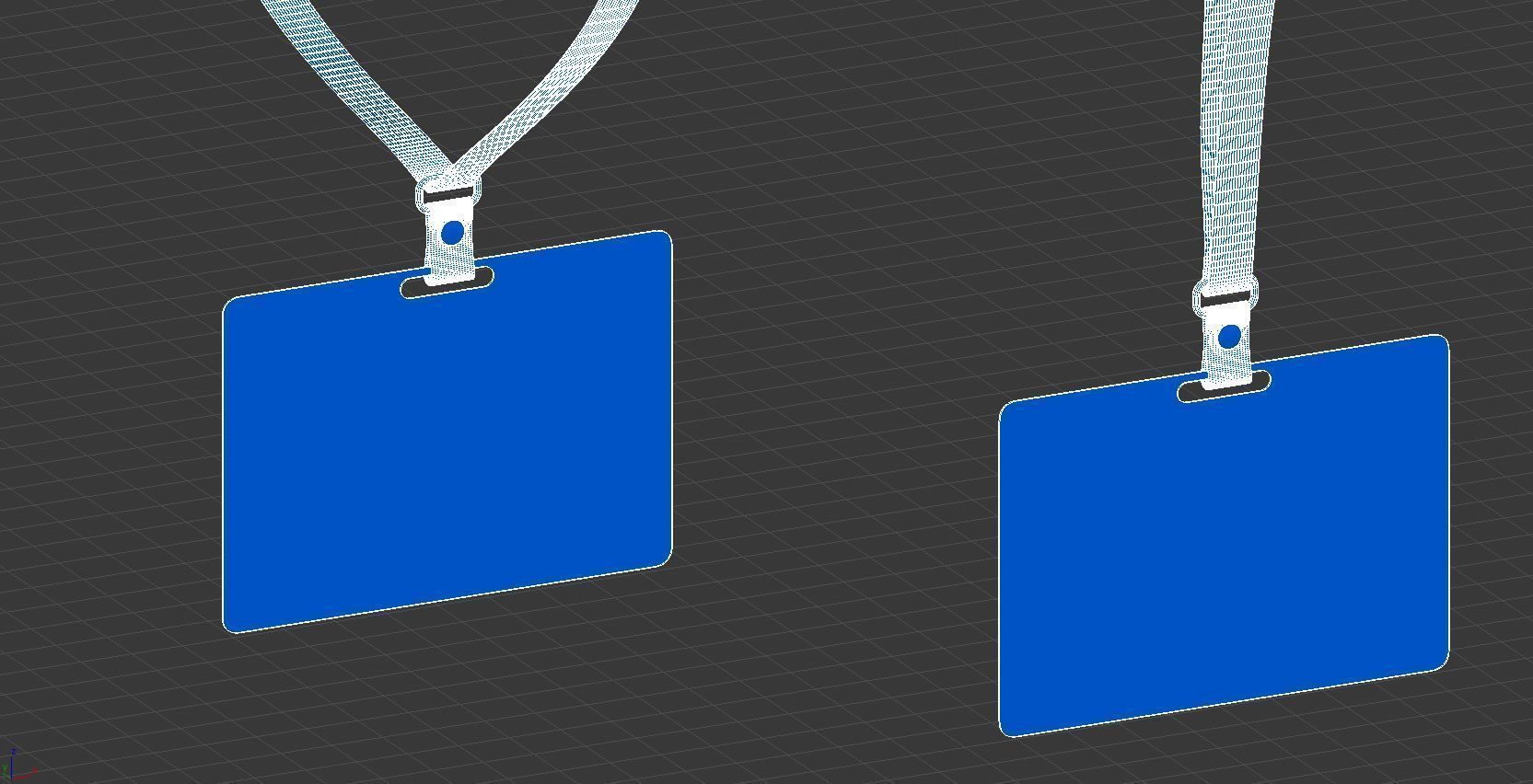 Horizontal Badge 3D model_8