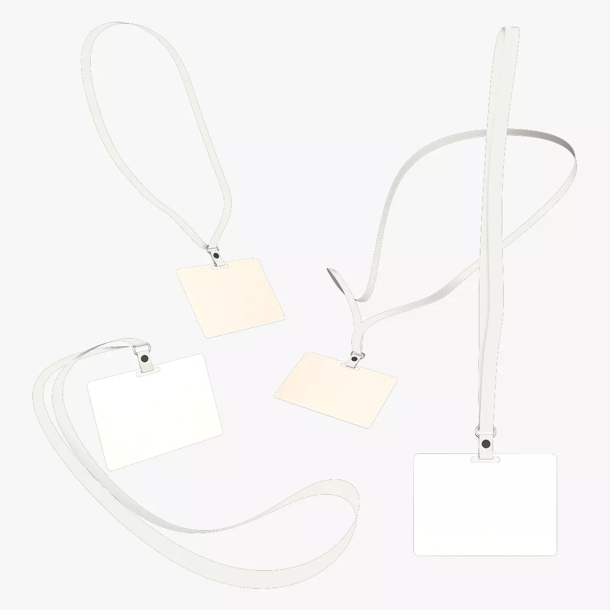 Horizontal Badge 3D model_0