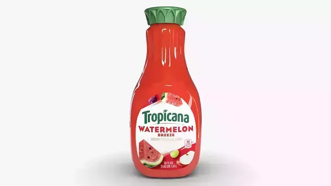 tropicana Watermelon Low-poly 3D model