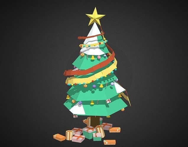 christmas trees Free 3D model