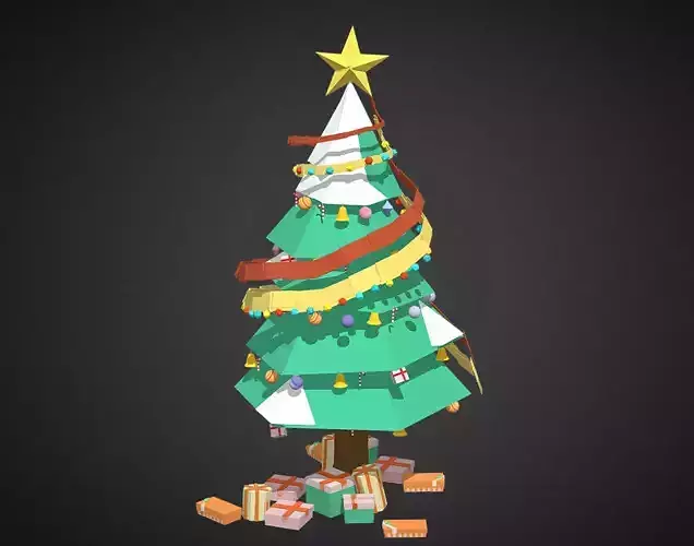 christmas trees Free 3D model