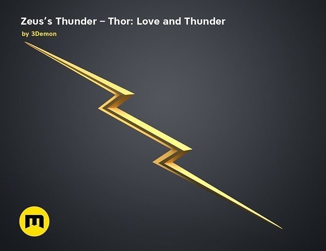 Zeus Thunderbolt - Thor Love and Thunder Free 3D print model