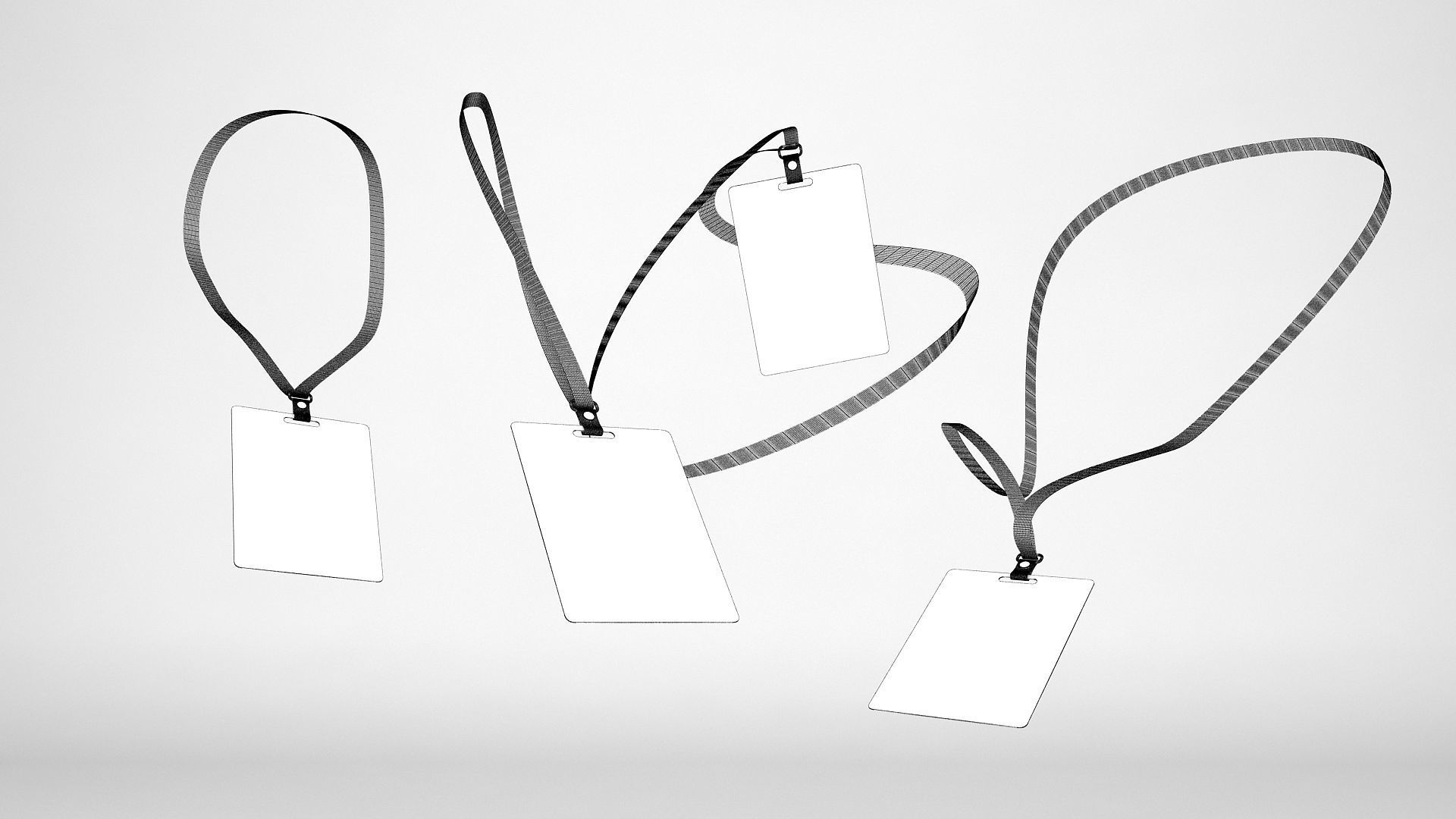 Vertical Badge 3D model_6