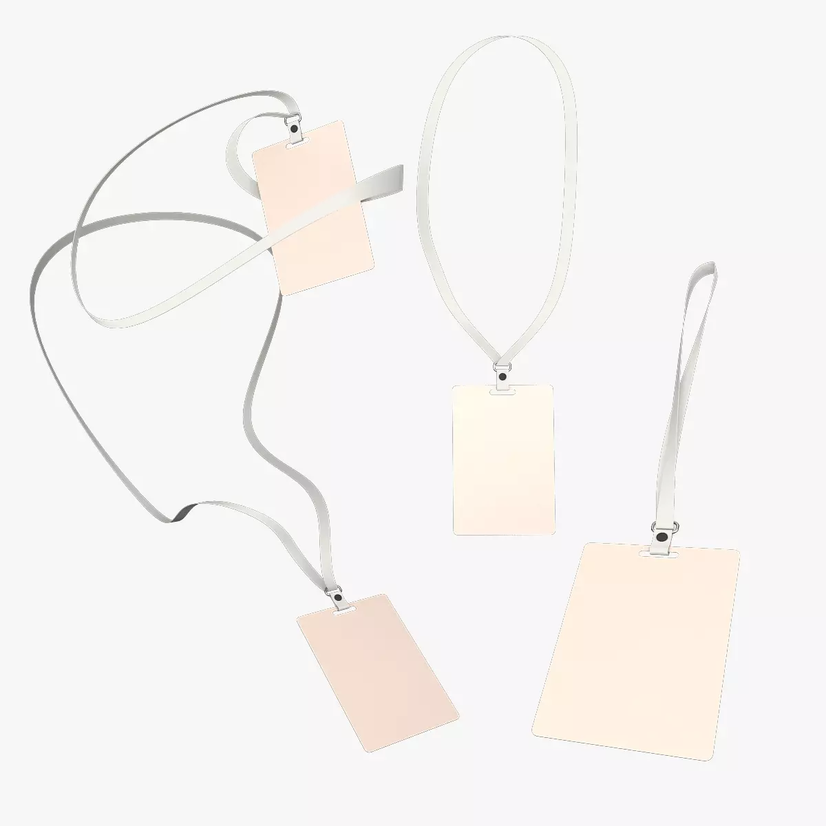 Vertical Badge 3D model_0