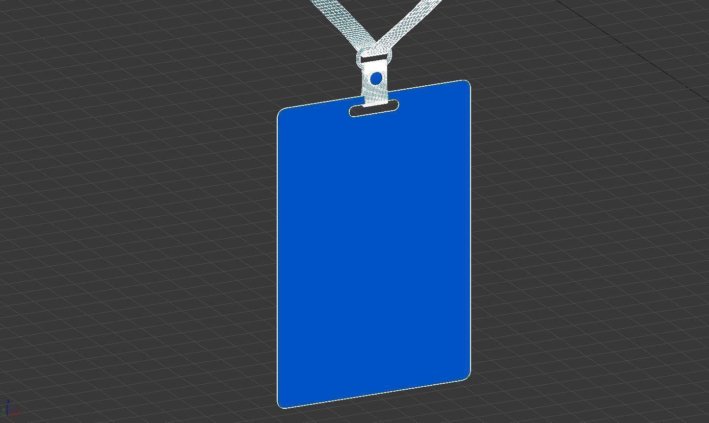 Vertical Badge 3D model_10