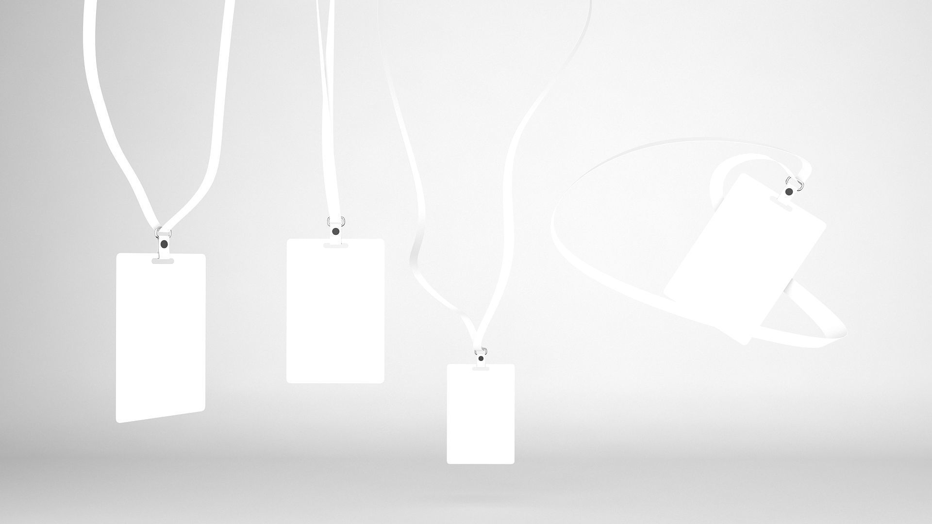 Vertical Badge 3D model_1