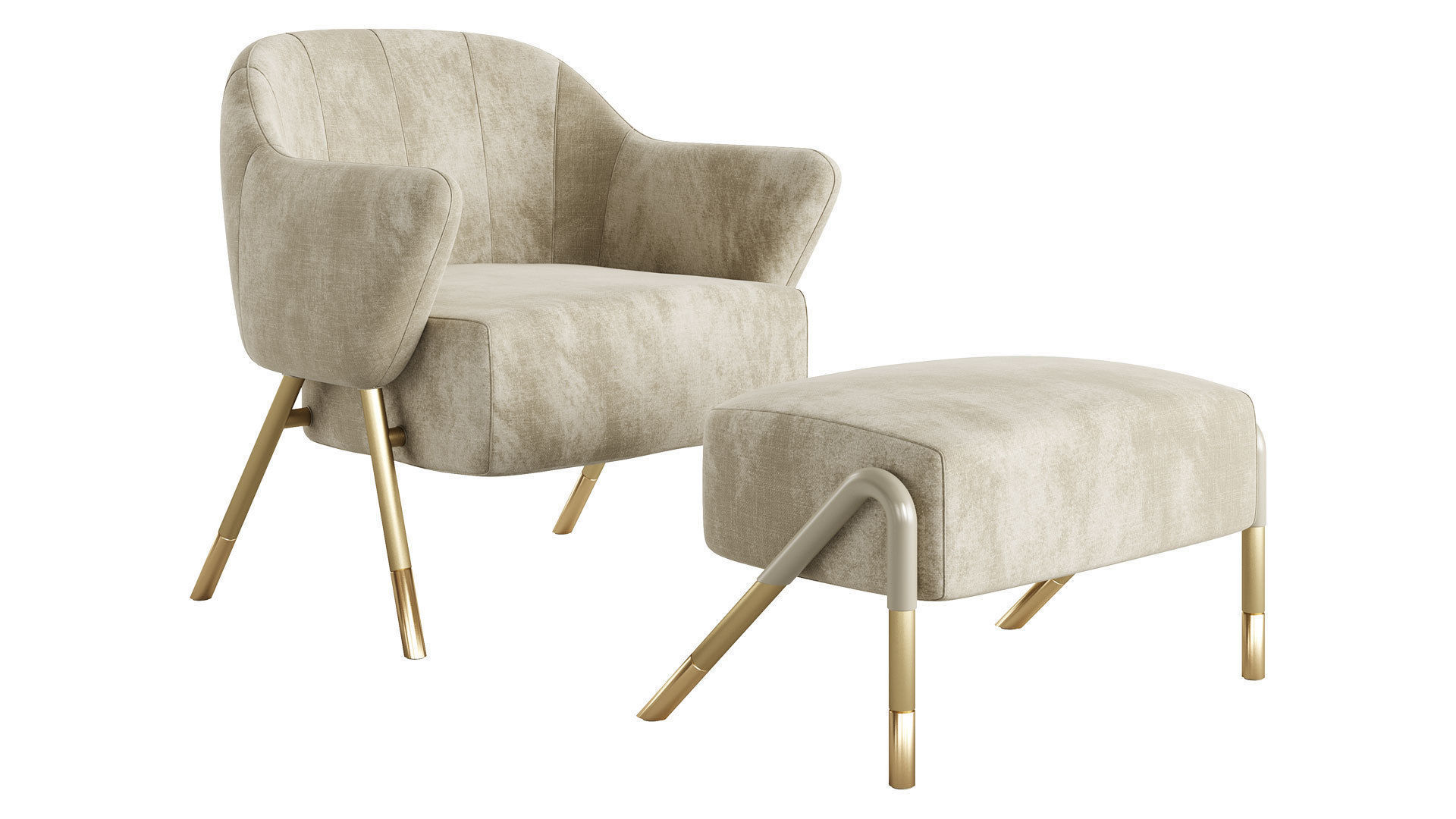 Jackie Armchair 02 by Rossato 3D model_1