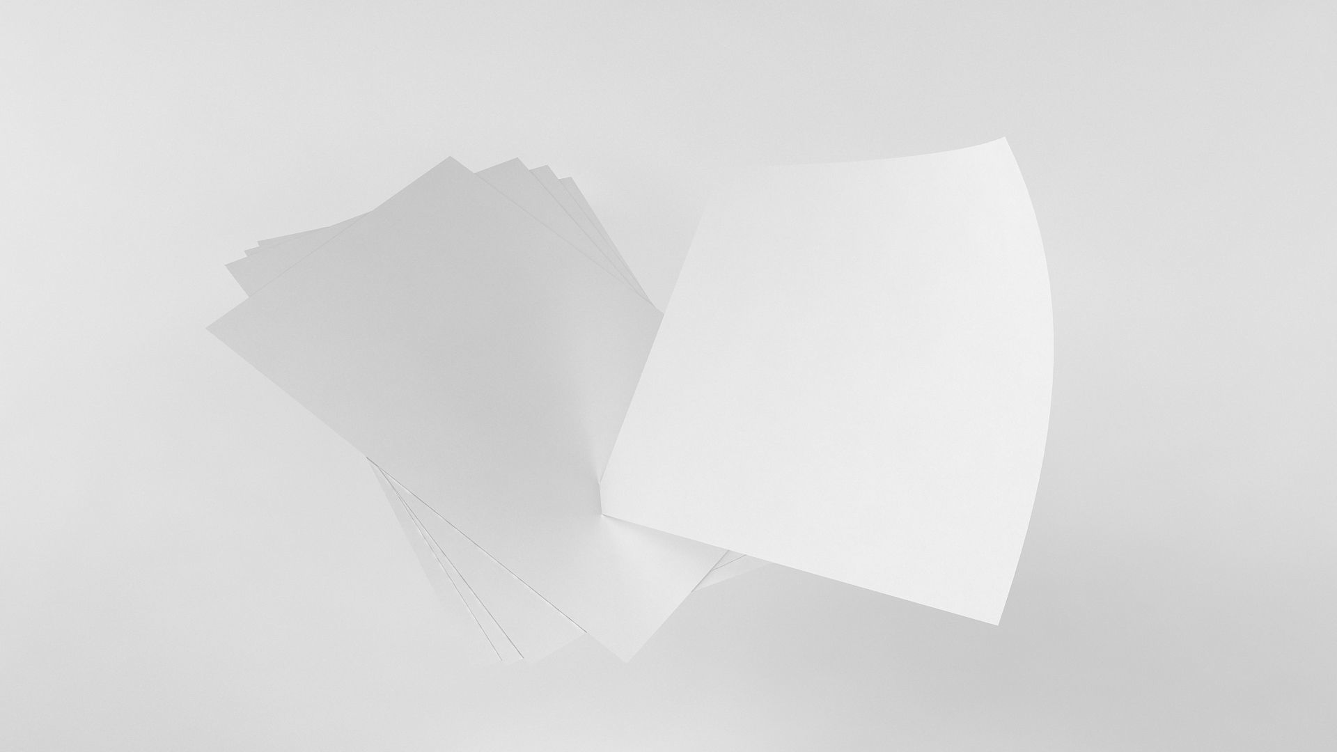 A4 Paper Set 3D model_4