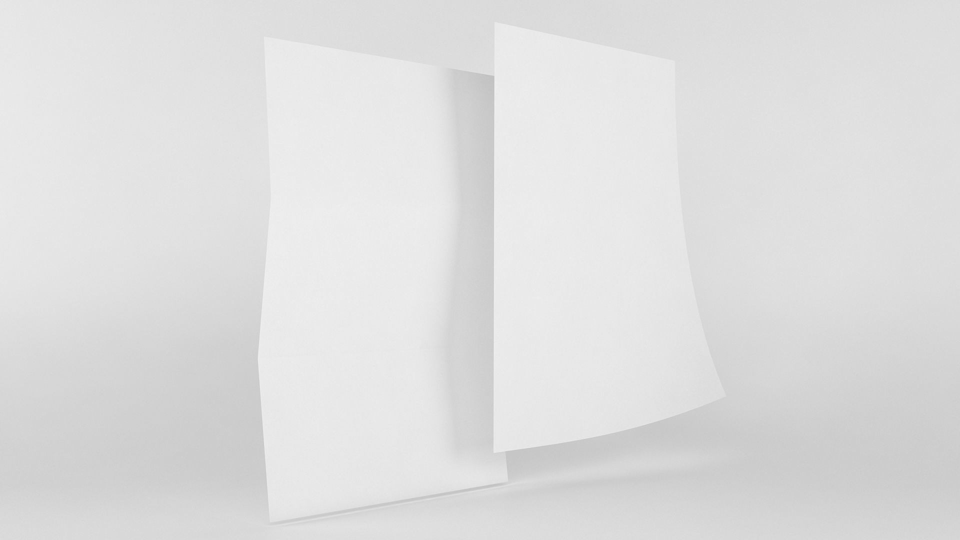 A4 Paper Set 3D model_3