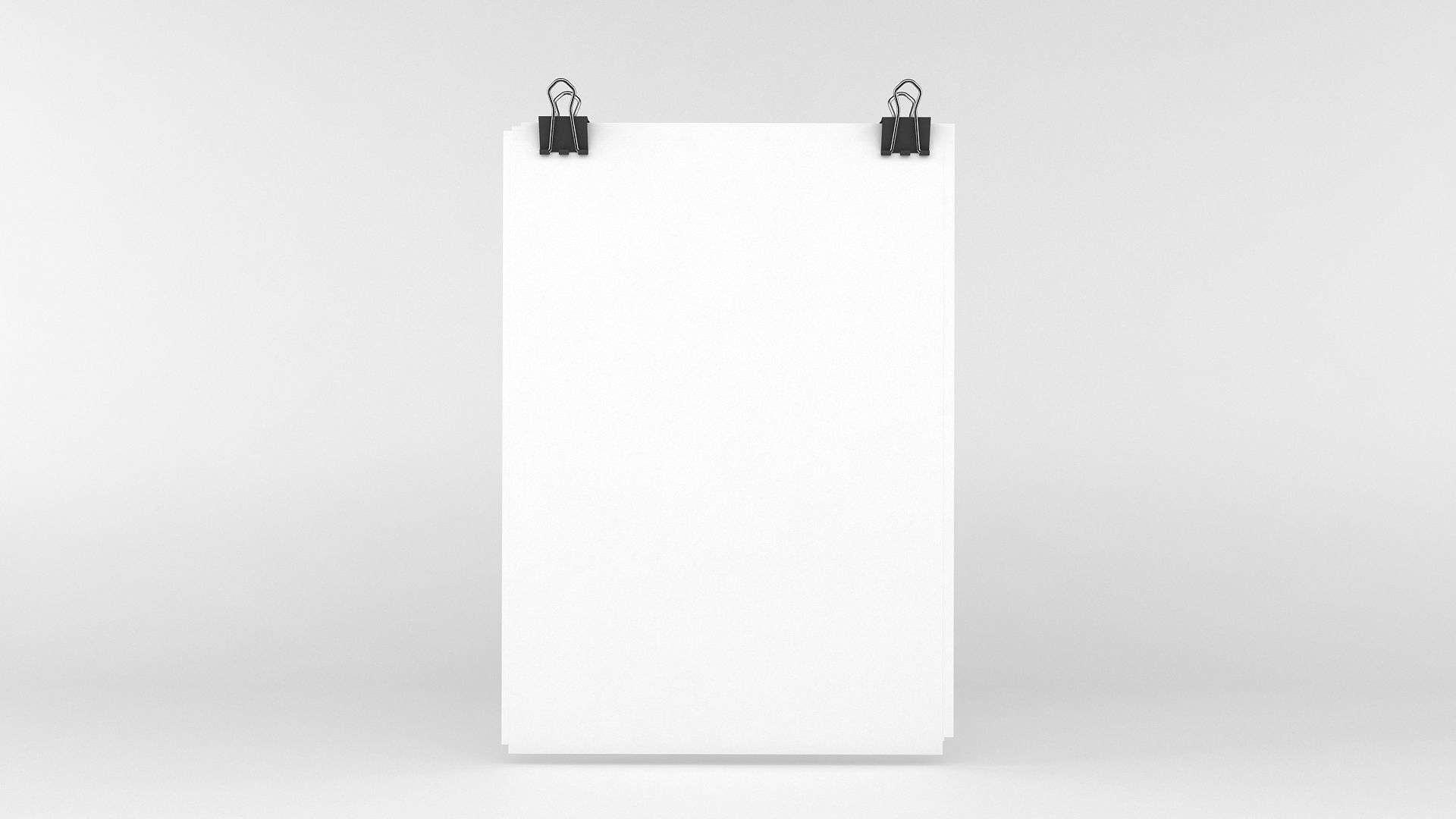 A4 Paper Set 3D model_2