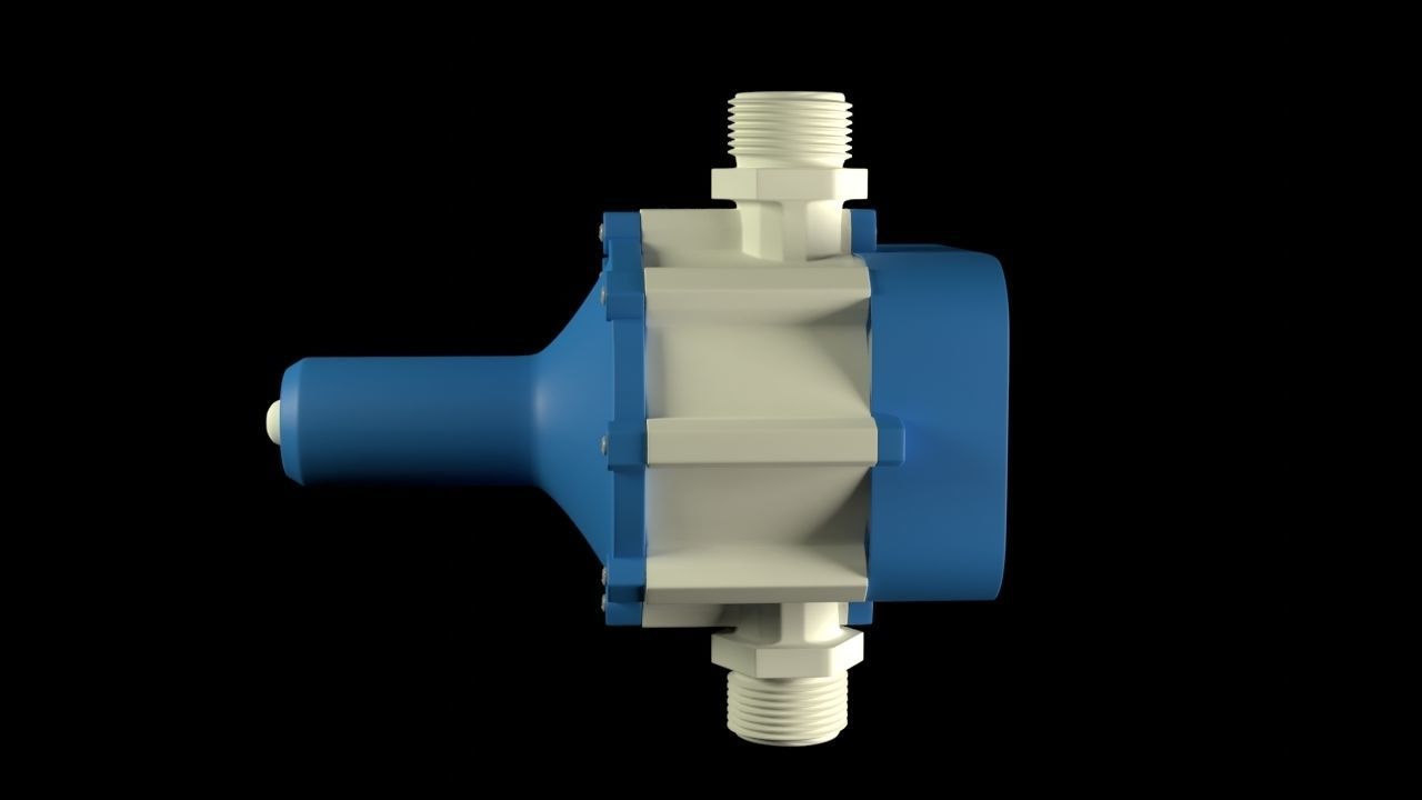 Pump station pressure switch 3D model_1