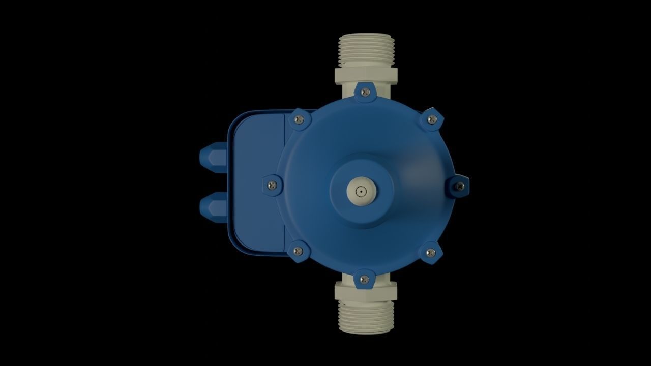 Pump station pressure switch 3D model_3