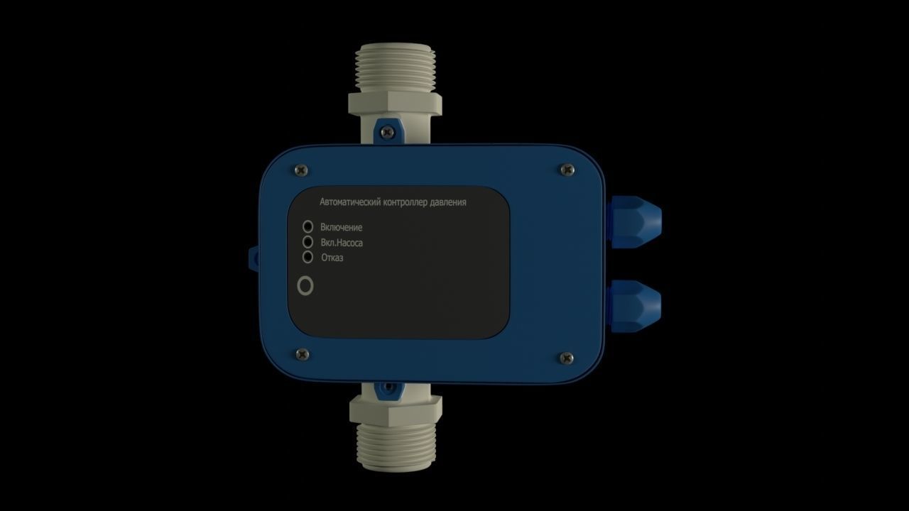 Pump station pressure switch 3D model_2