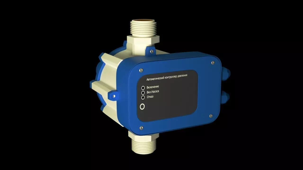 Pump station pressure switch 3D model_0