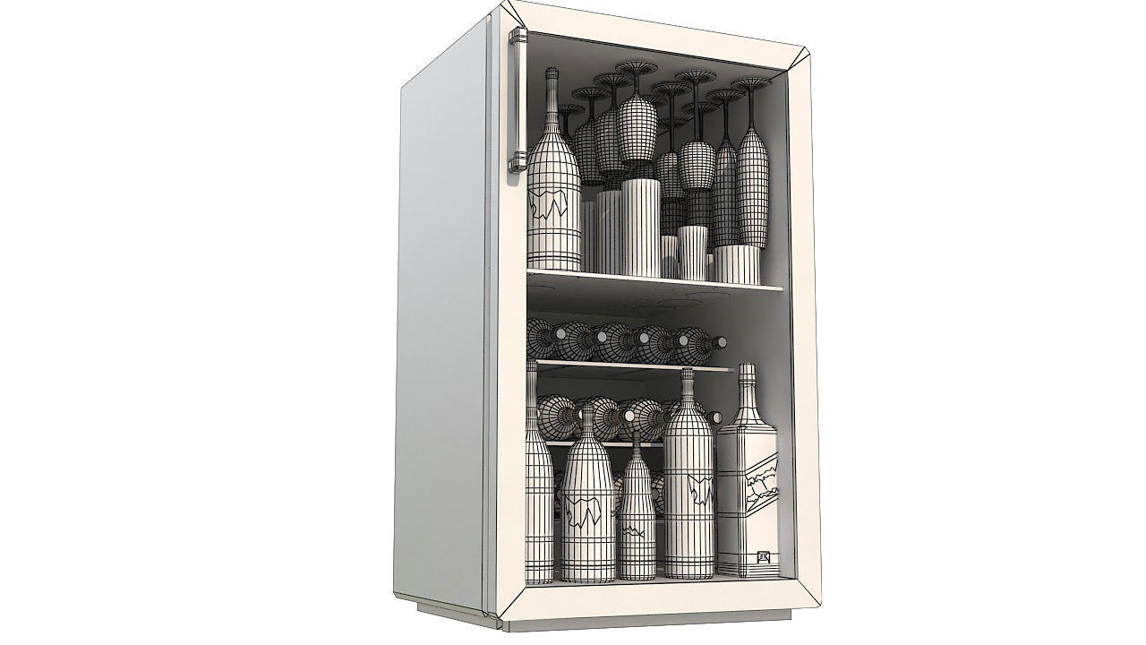 Wine cooler 3D model_9