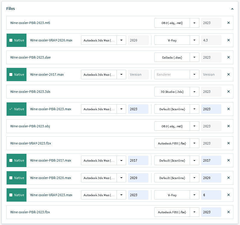 Wine cooler 3D model_17