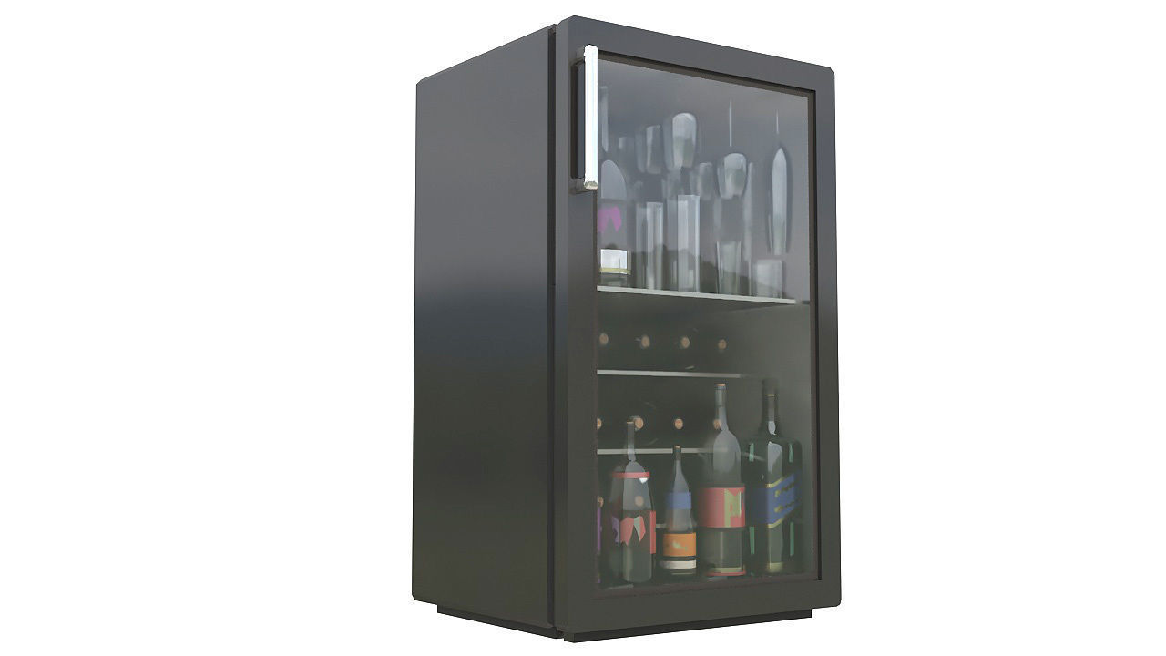 Wine cooler 3D model_1