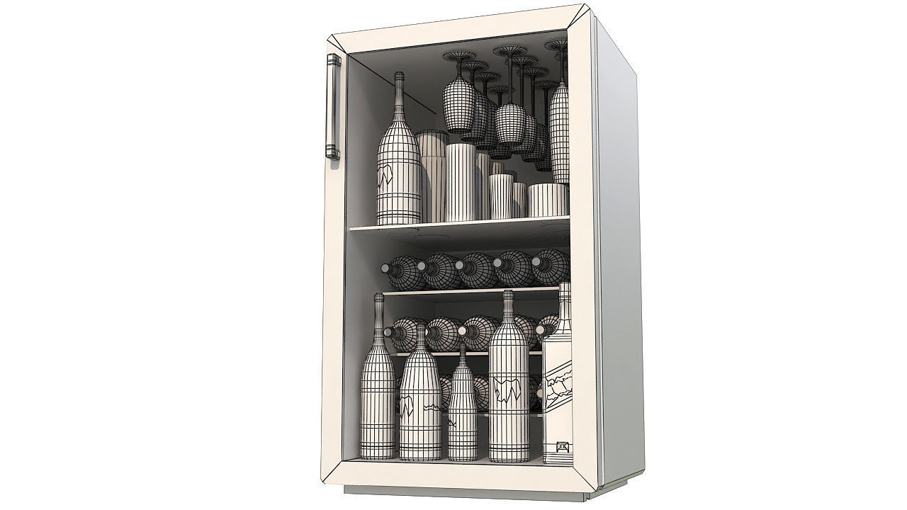 Wine cooler 3D model_8