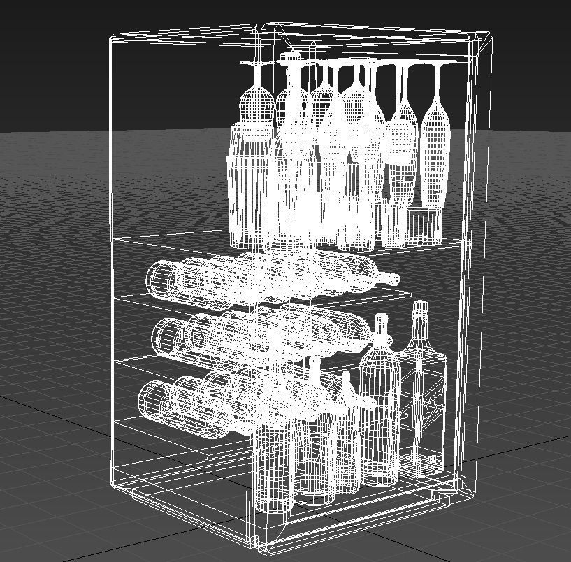 Wine cooler 3D model_15