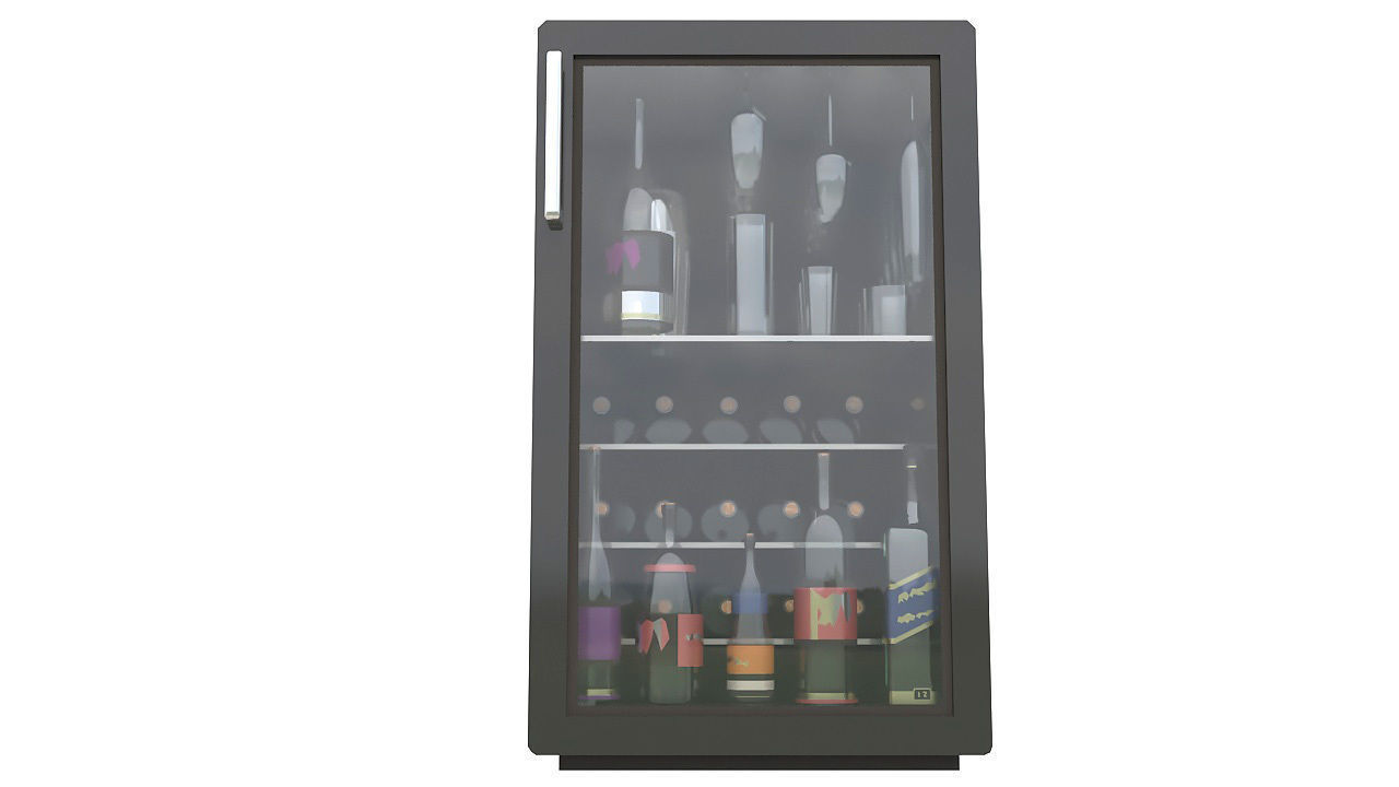 Wine cooler 3D model_2