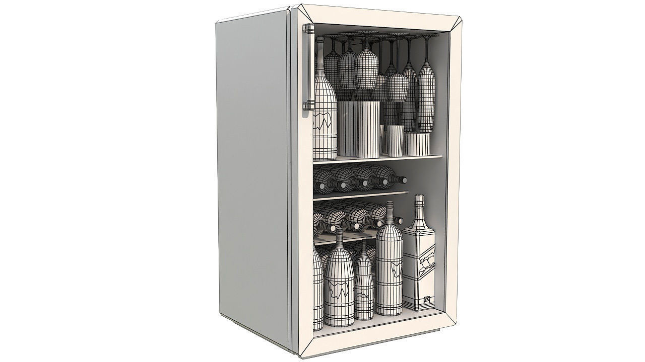 Wine cooler 3D model_10