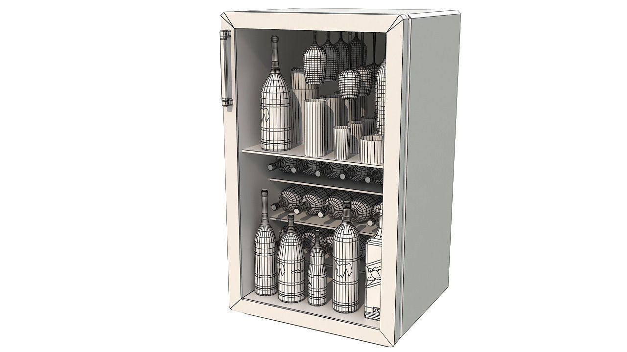 Wine cooler 3D model_7