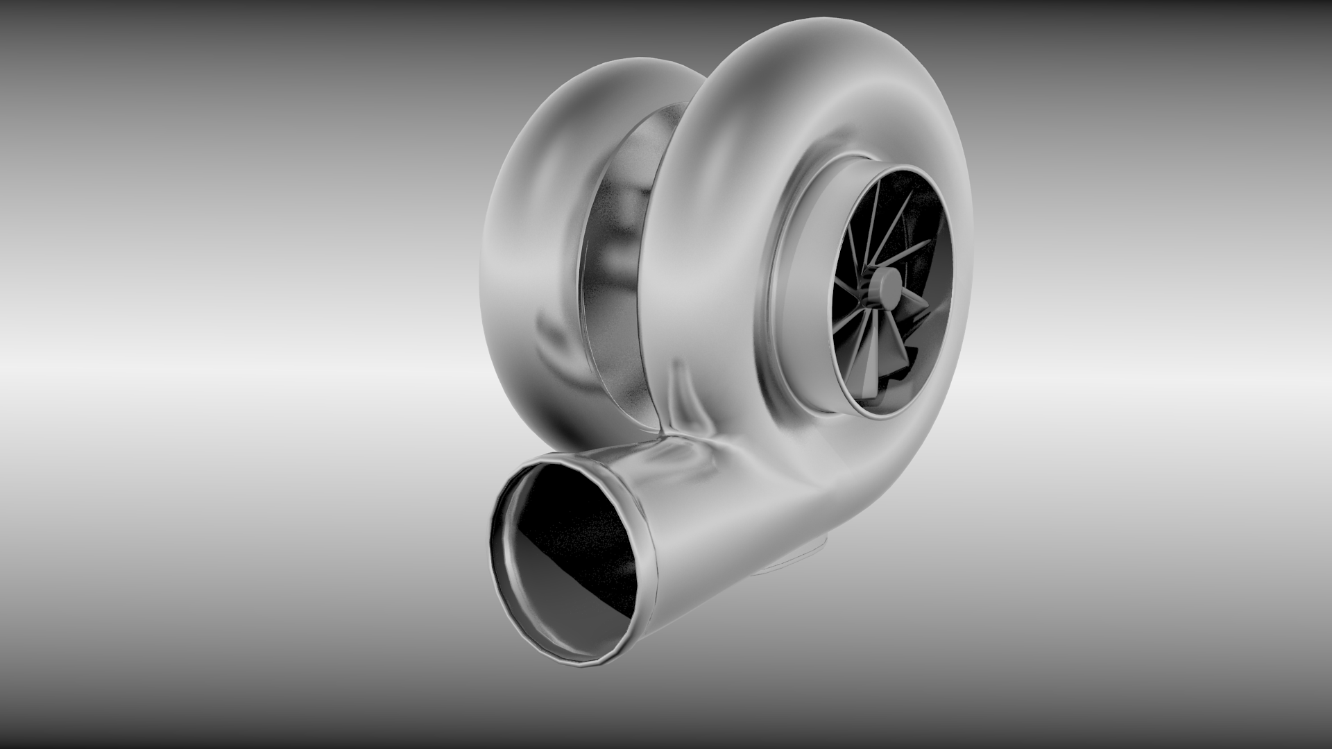 Animated turbo 3D model_2