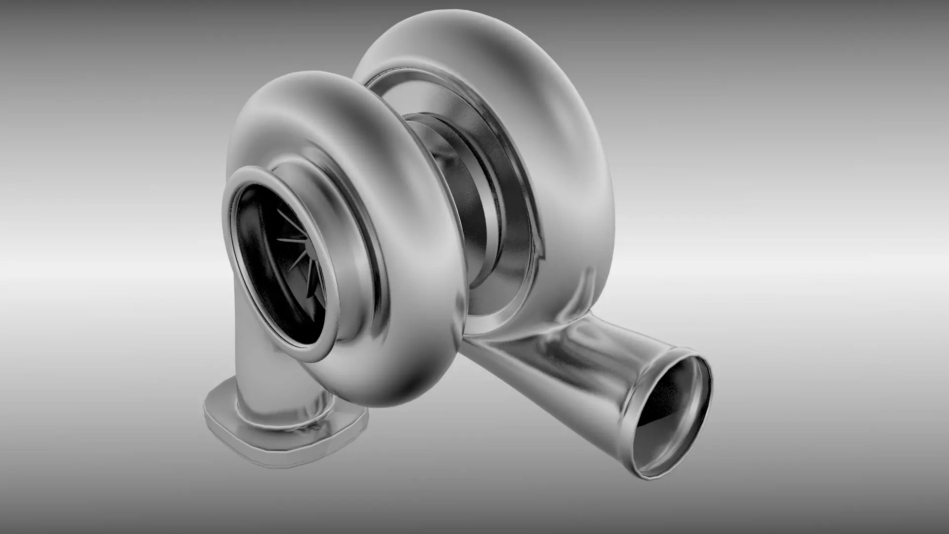 Animated turbo 3D model_0