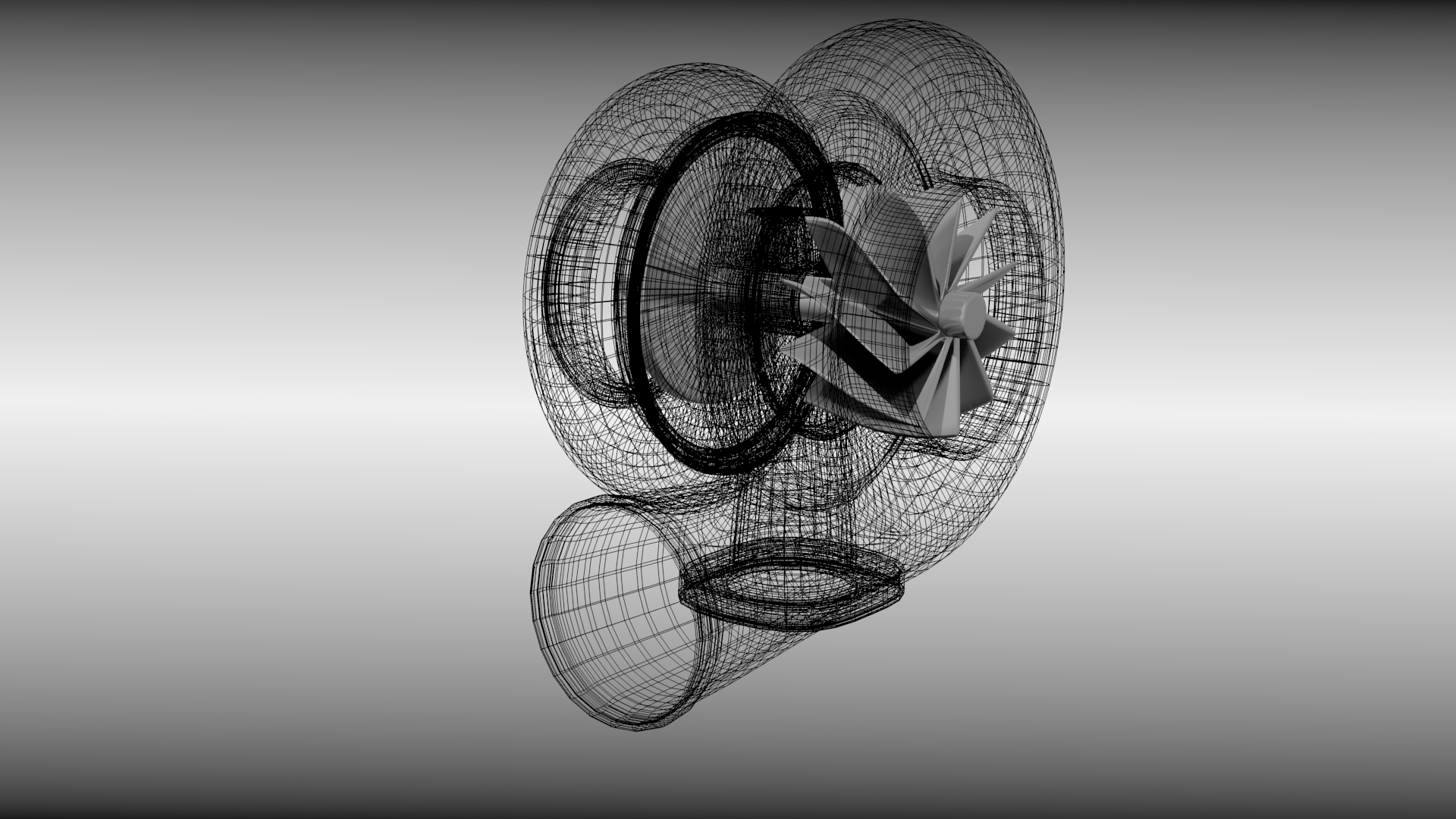 Animated turbo 3D model_5