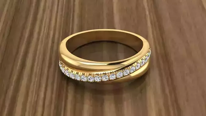 Jewelry Diamond Ring 3D print model