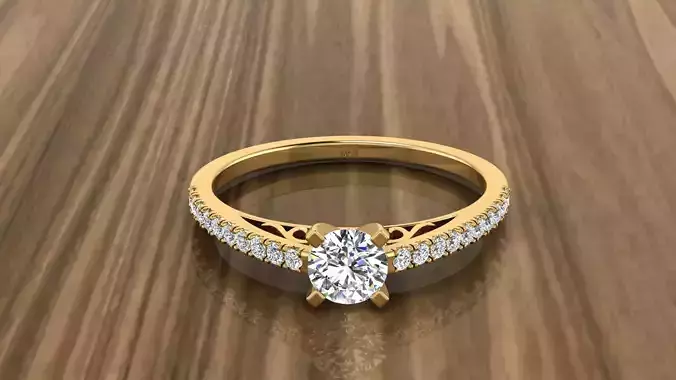 Jewelry Diamond Ring 3D print model