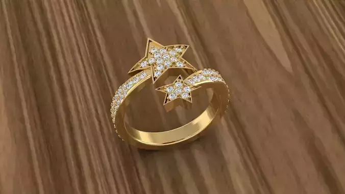 Jewelry Diamond Ring 3D print model