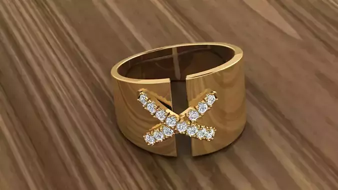 Jewelry Diamond Ring 3D print model