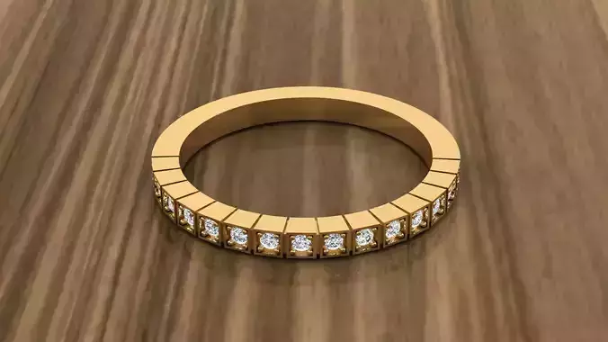 Jewelry Diamond Ring 3D print model