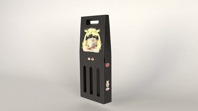 Wine packaging Free 3D model