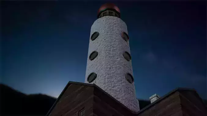Lighthouse 04 Low-poly 3D model