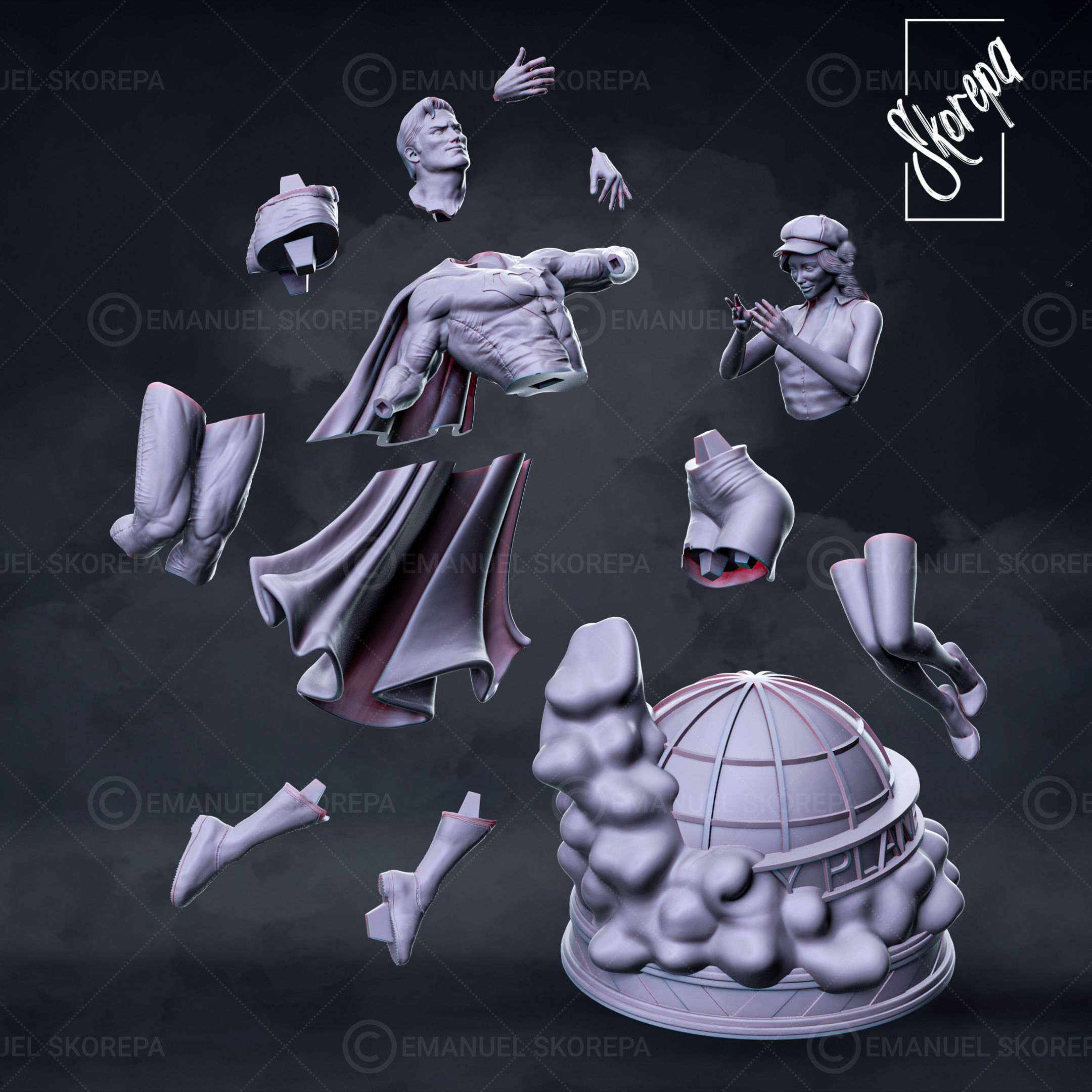 Superman and Lois 3D print model_5