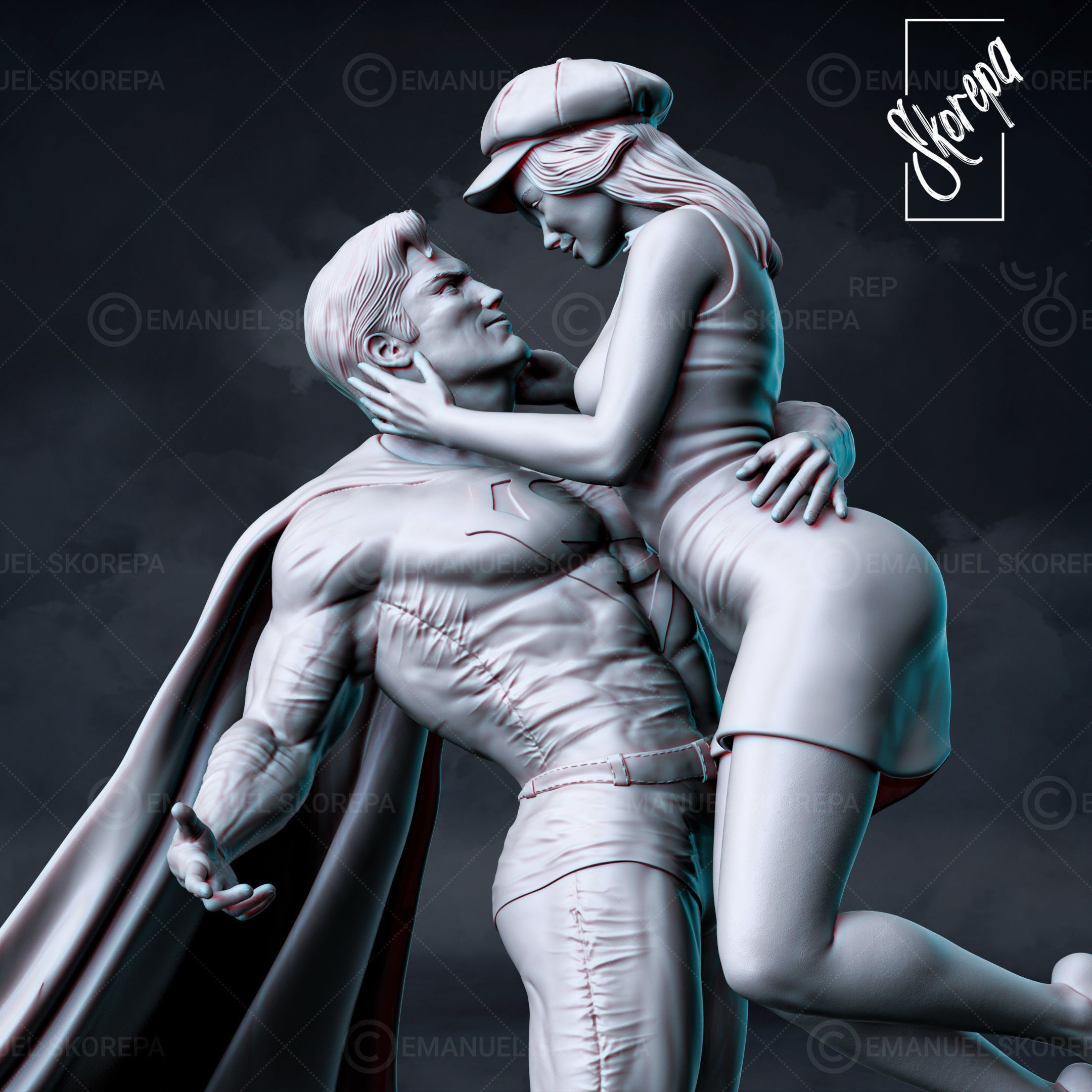 Superman and Lois 3D print model_4