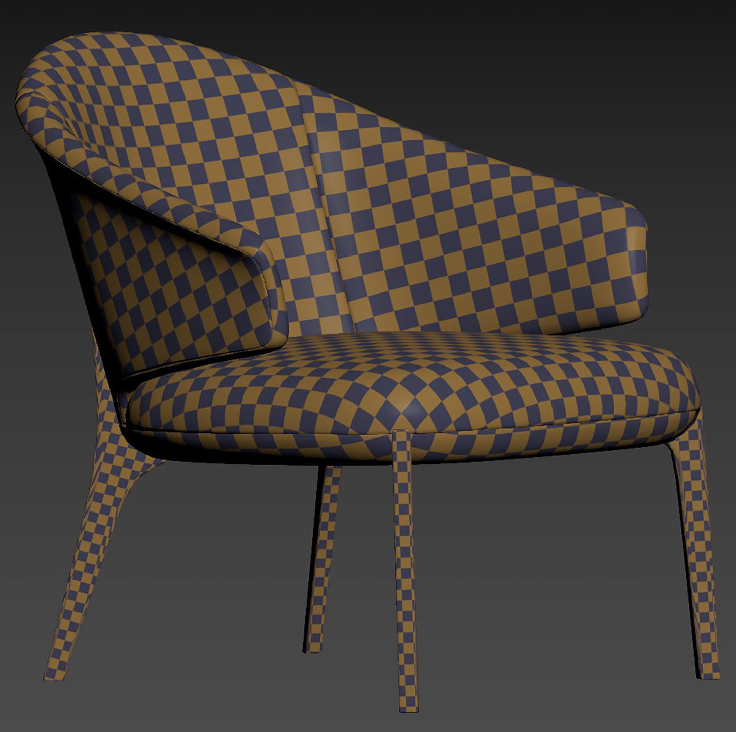 ERIKA Easy chair By HC28 Cosmo 3D model_7