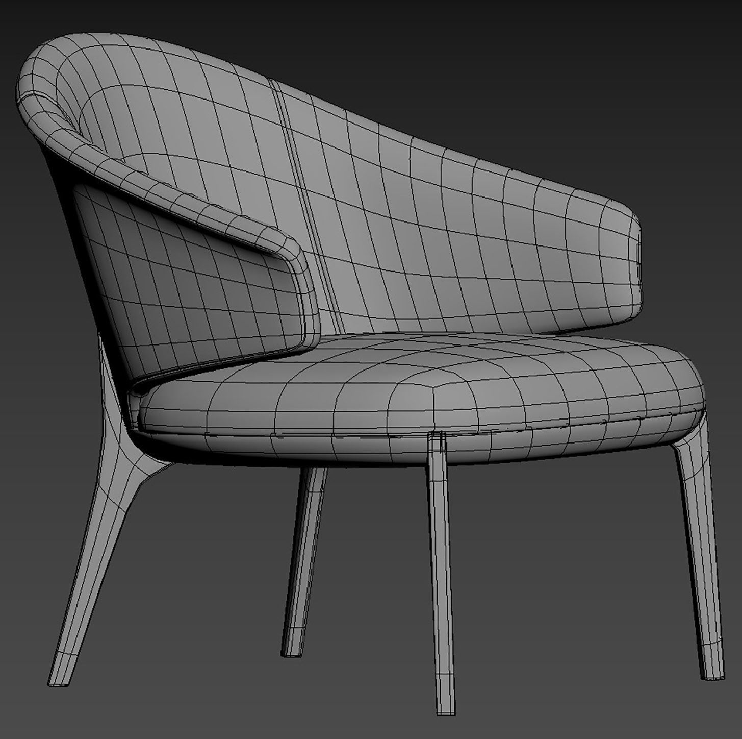 ERIKA Easy chair By HC28 Cosmo 3D model_10