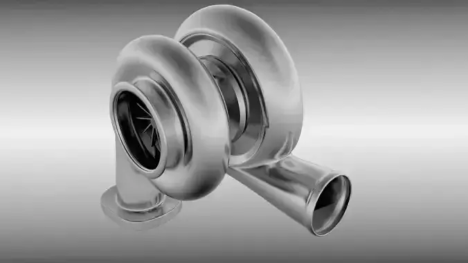 Turbocharger 3D model