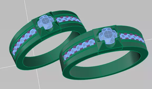 wedding ring Free 3D print model_0