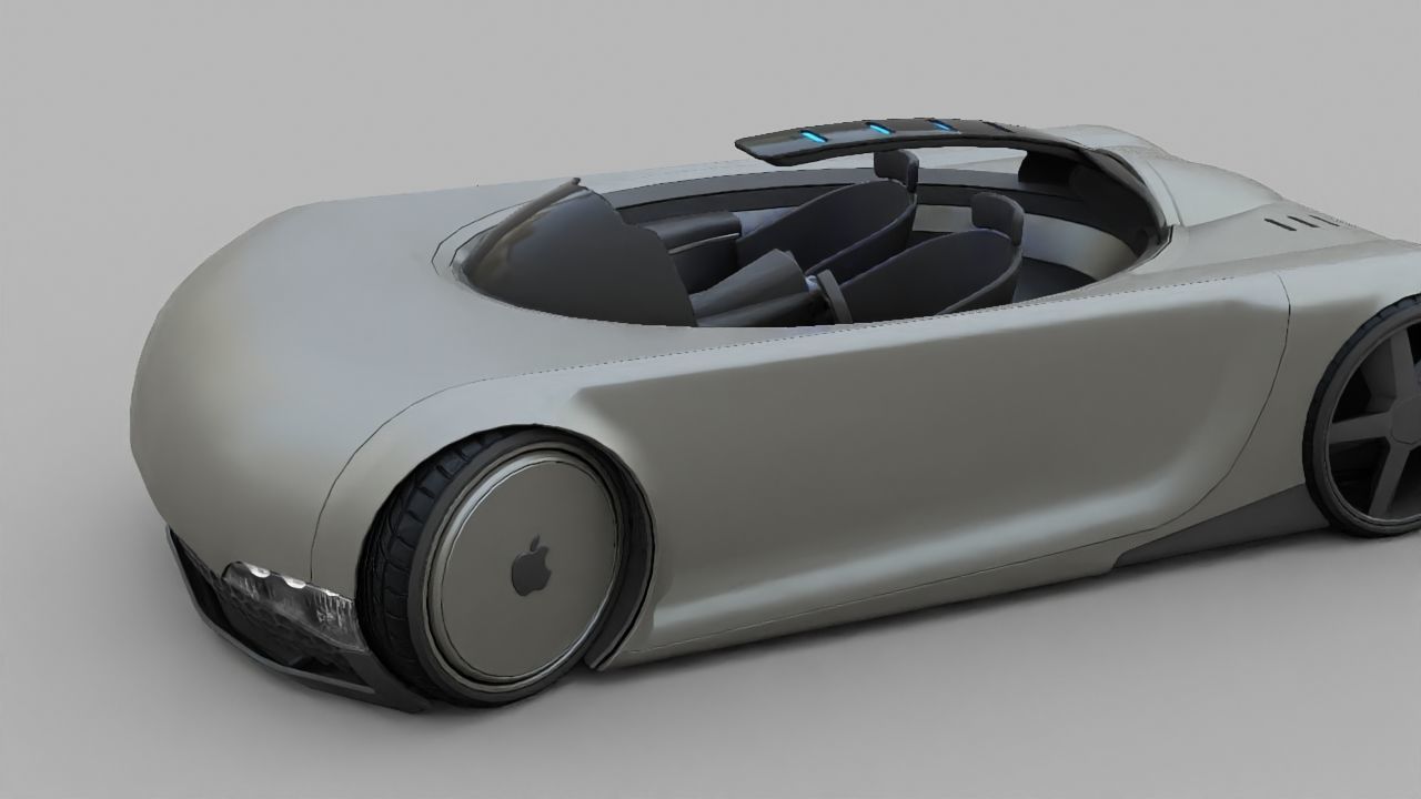 APPLE CONCEPT CAR rigged 3D model_21