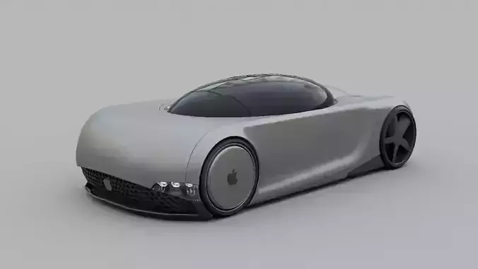 APPLE CONCEPT CAR rigged 3D model