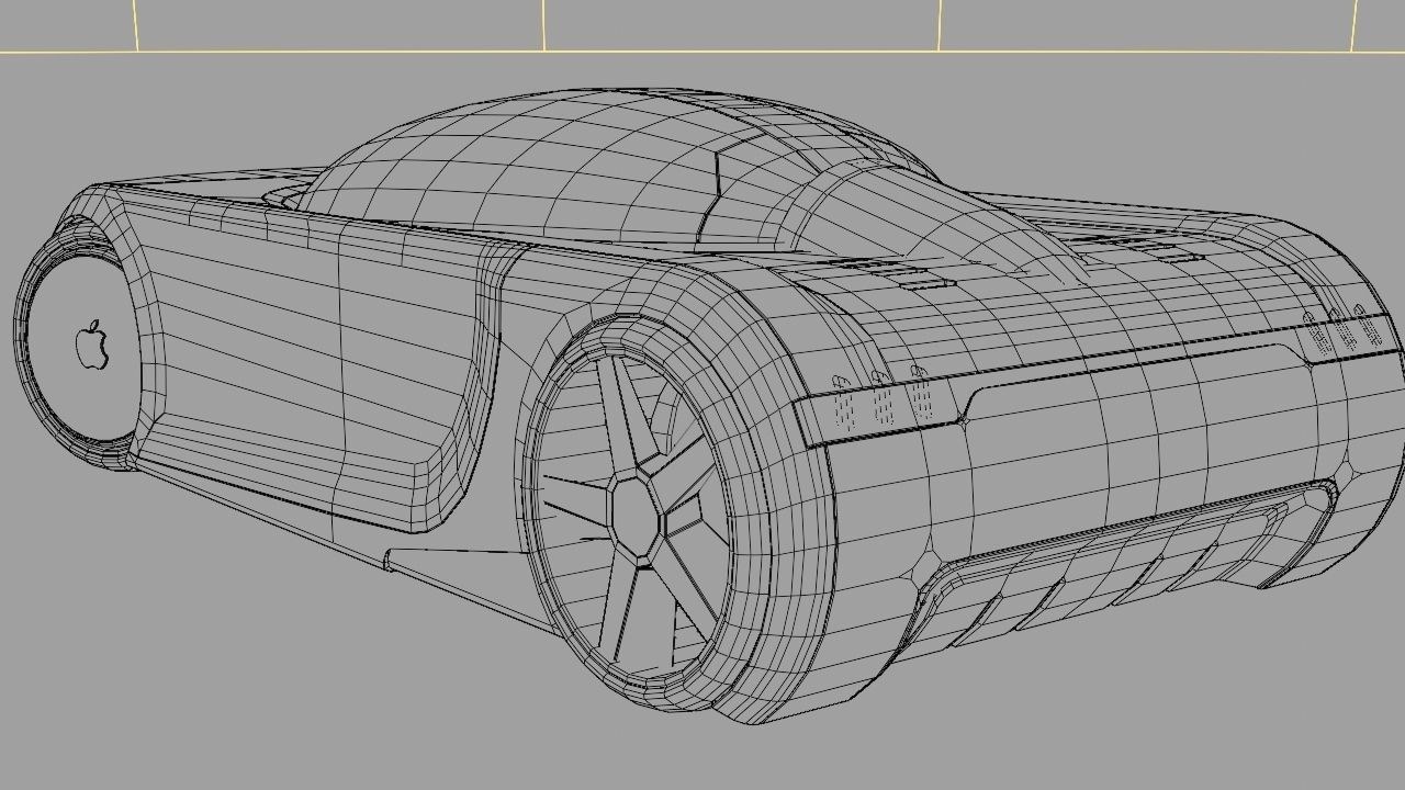 APPLE CONCEPT CAR rigged 3D model_42