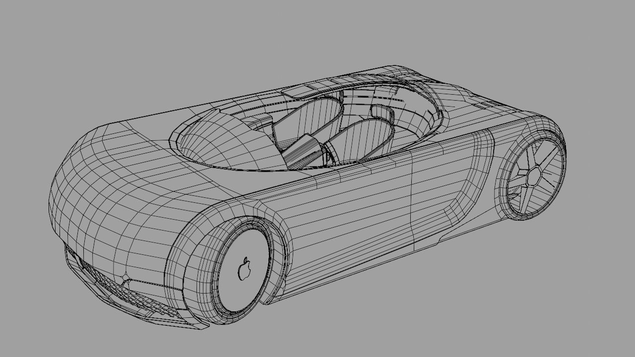 APPLE CONCEPT CAR rigged 3D model_39