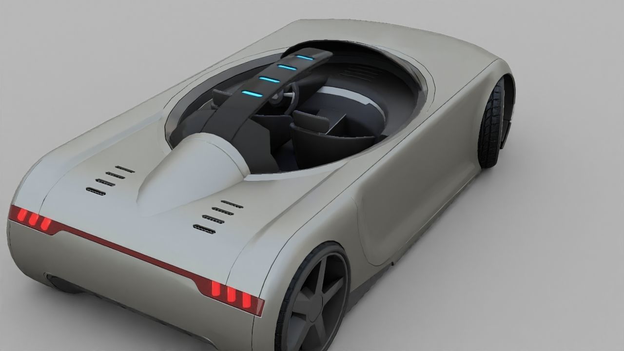 APPLE CONCEPT CAR rigged 3D model_13